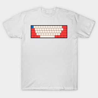 Mechanical Keyboard - Haas F1 Team Colour Scheme T-Shirt